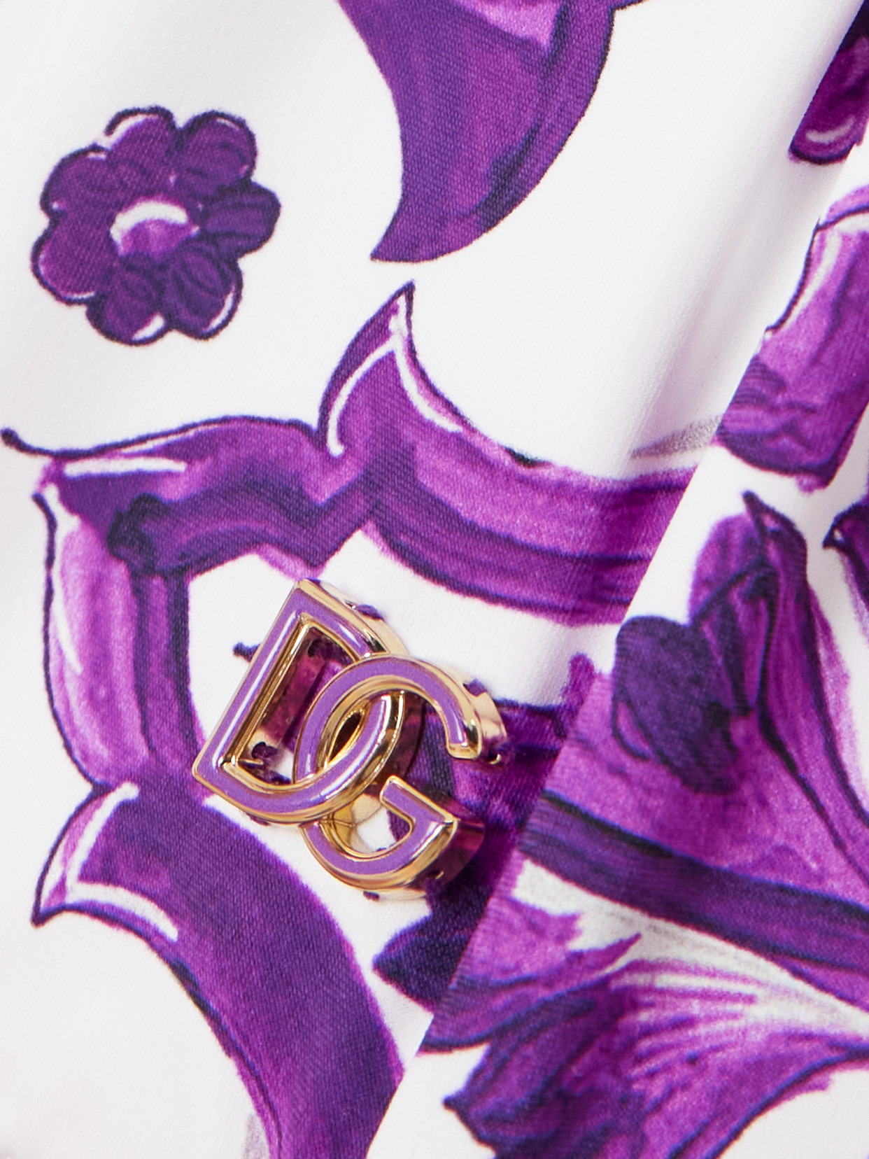 Majolica Viola Printed Swimsuit - 4