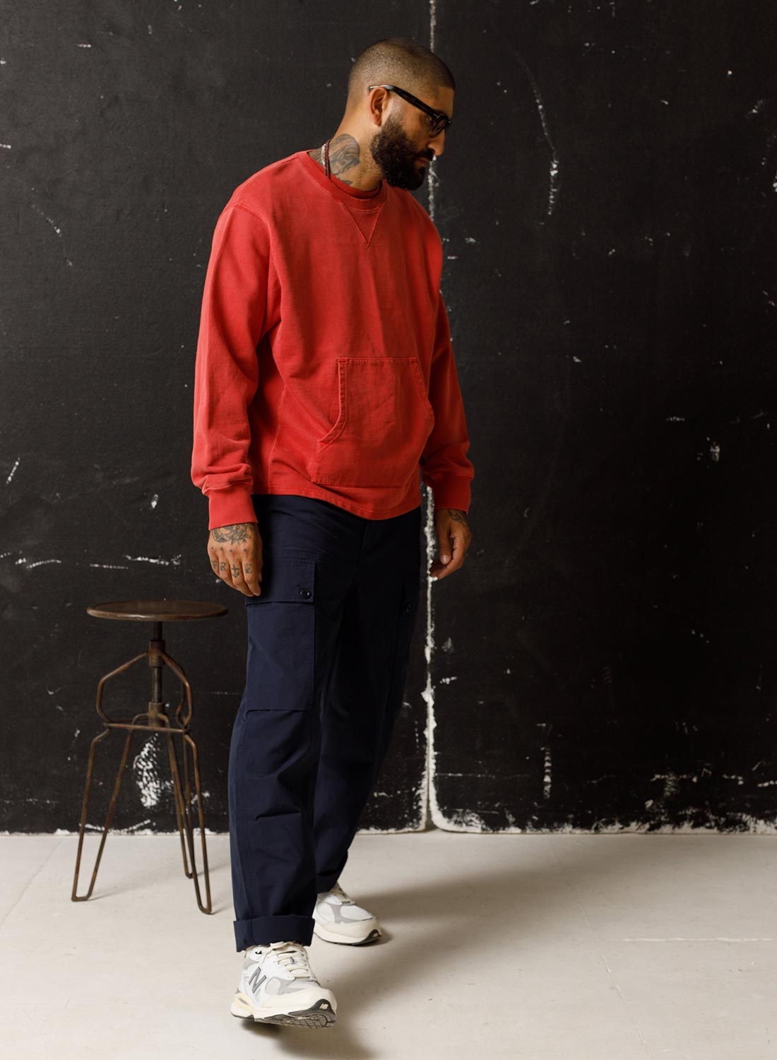 Training Sweater in Vintage Red - 4