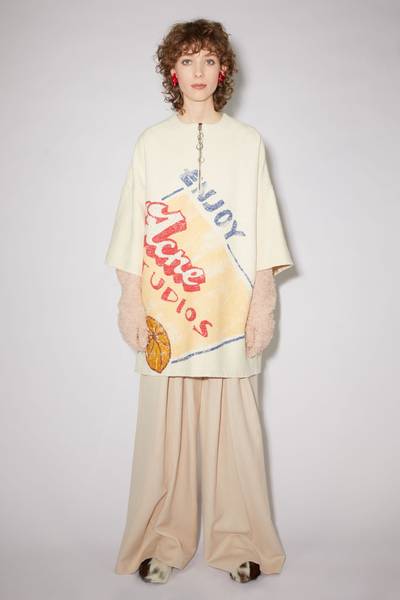 Acne Studios Seasonal print dress - Yellow/red outlook