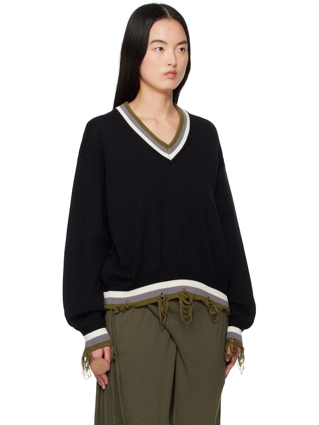 Black Oversized Sweater - 2