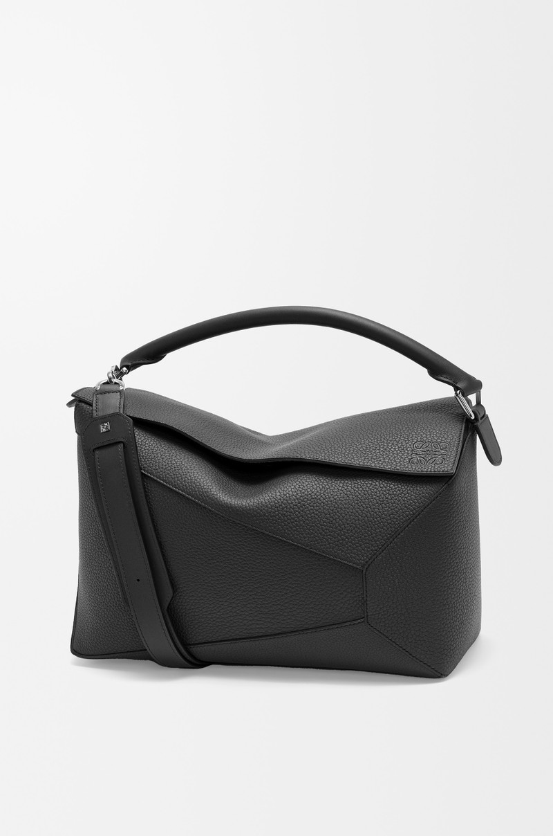 Large Puzzle Edge bag in grained calfskin 1