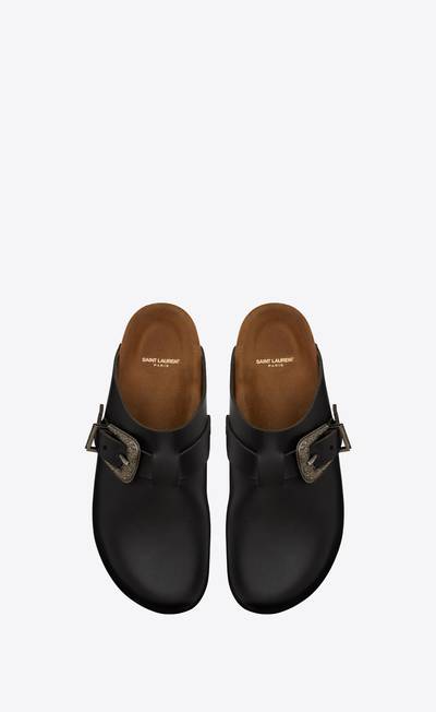 SAINT LAURENT nichols clogs in smooth leather outlook