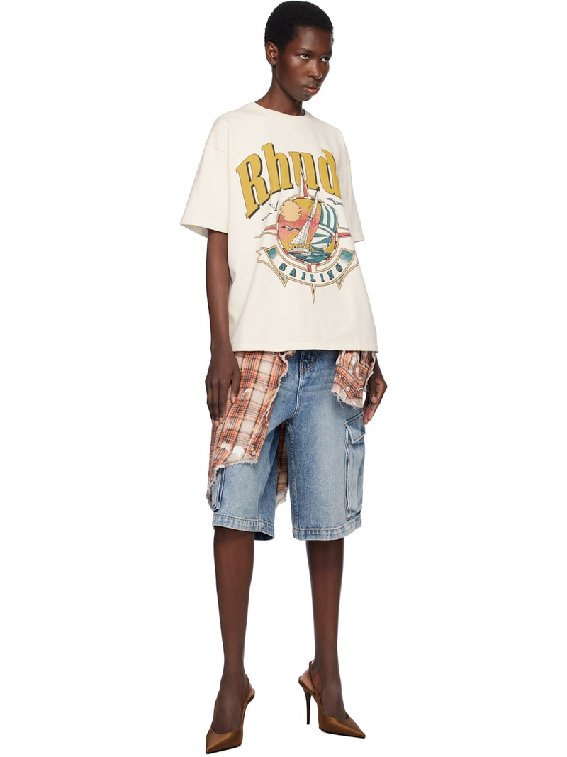 Rhude Off-White Port De Rhude T-shirt outlook