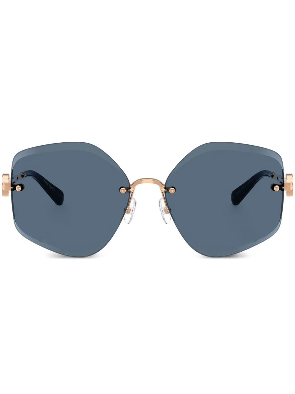 geometric-frame sunglasses - 1