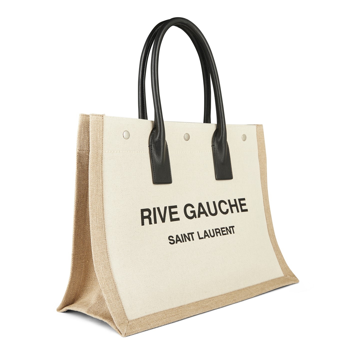 RIVE GAUCHE NORTH/SOUTH TOTE BAG IN SMOOTH LEATHER, Saint Laurent