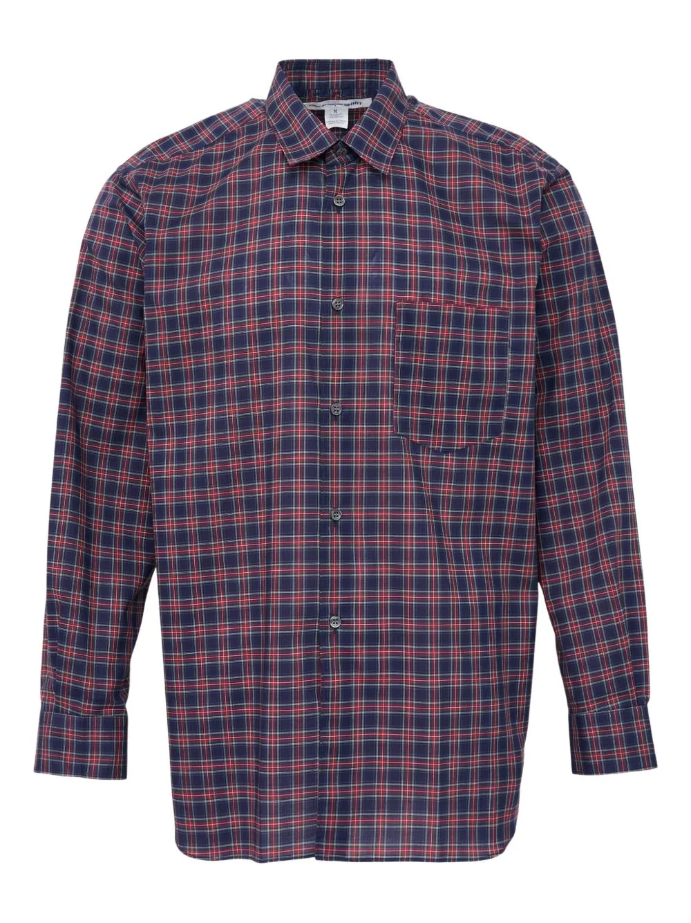plaid chest-pocket shirt - 1