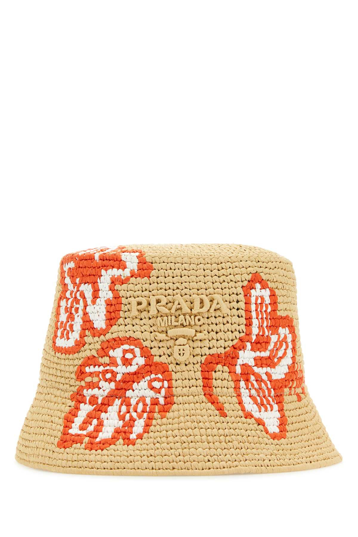 Prada Women Raffia Bucket Hat - 2