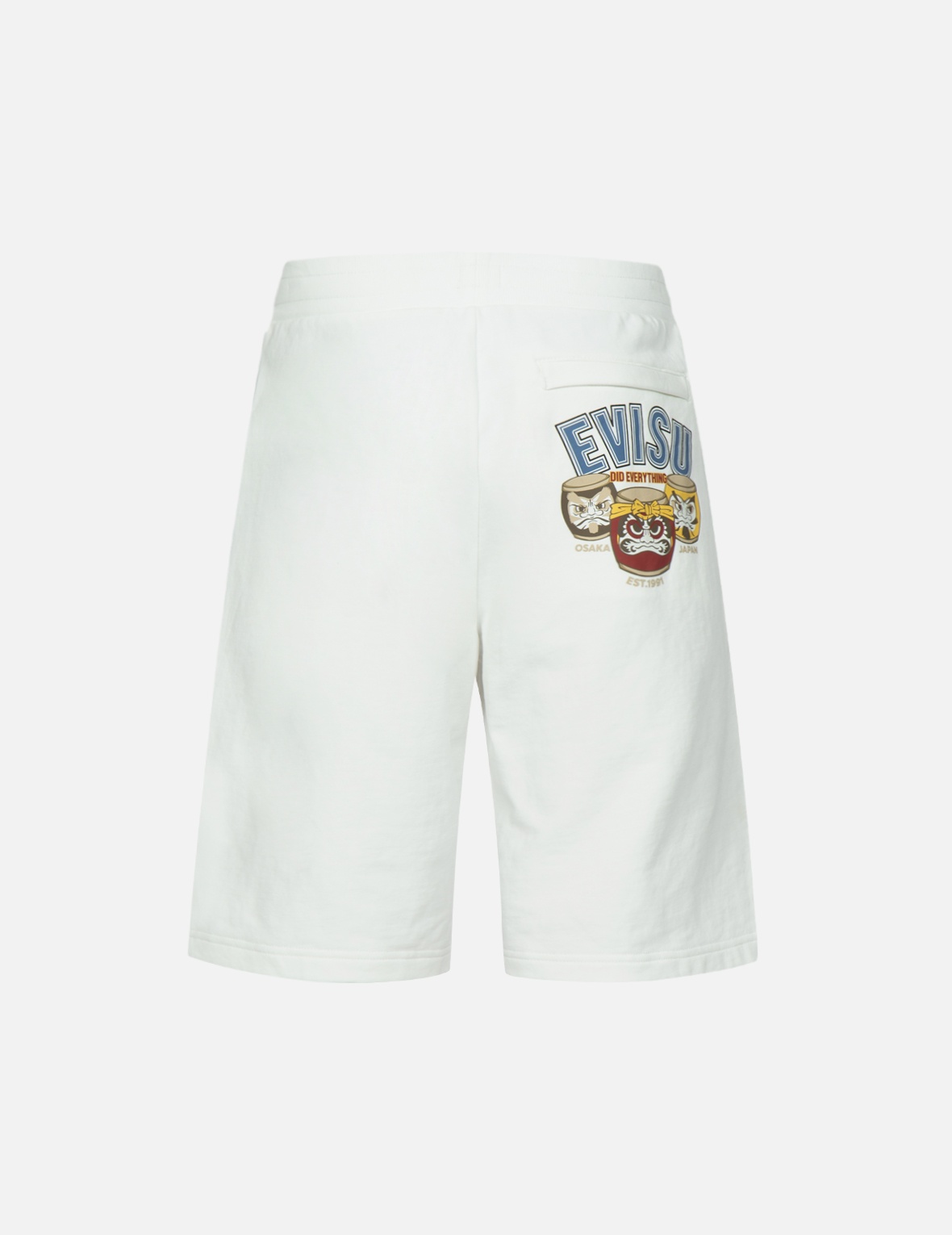 TAIKO DARUMA PRINT SWEAT SHORTS - 2