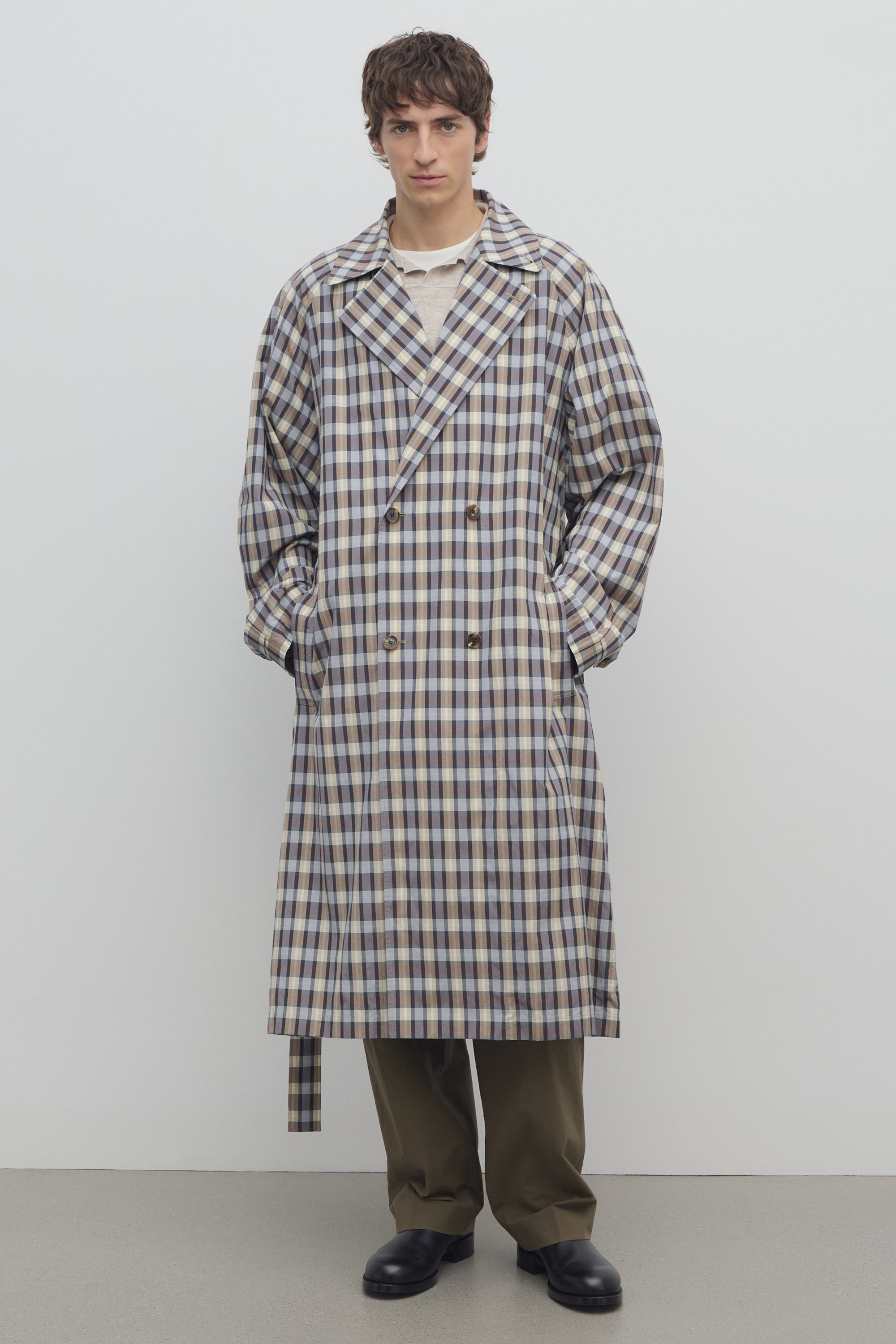 Delancy Coat in Silk and Cotton - 4