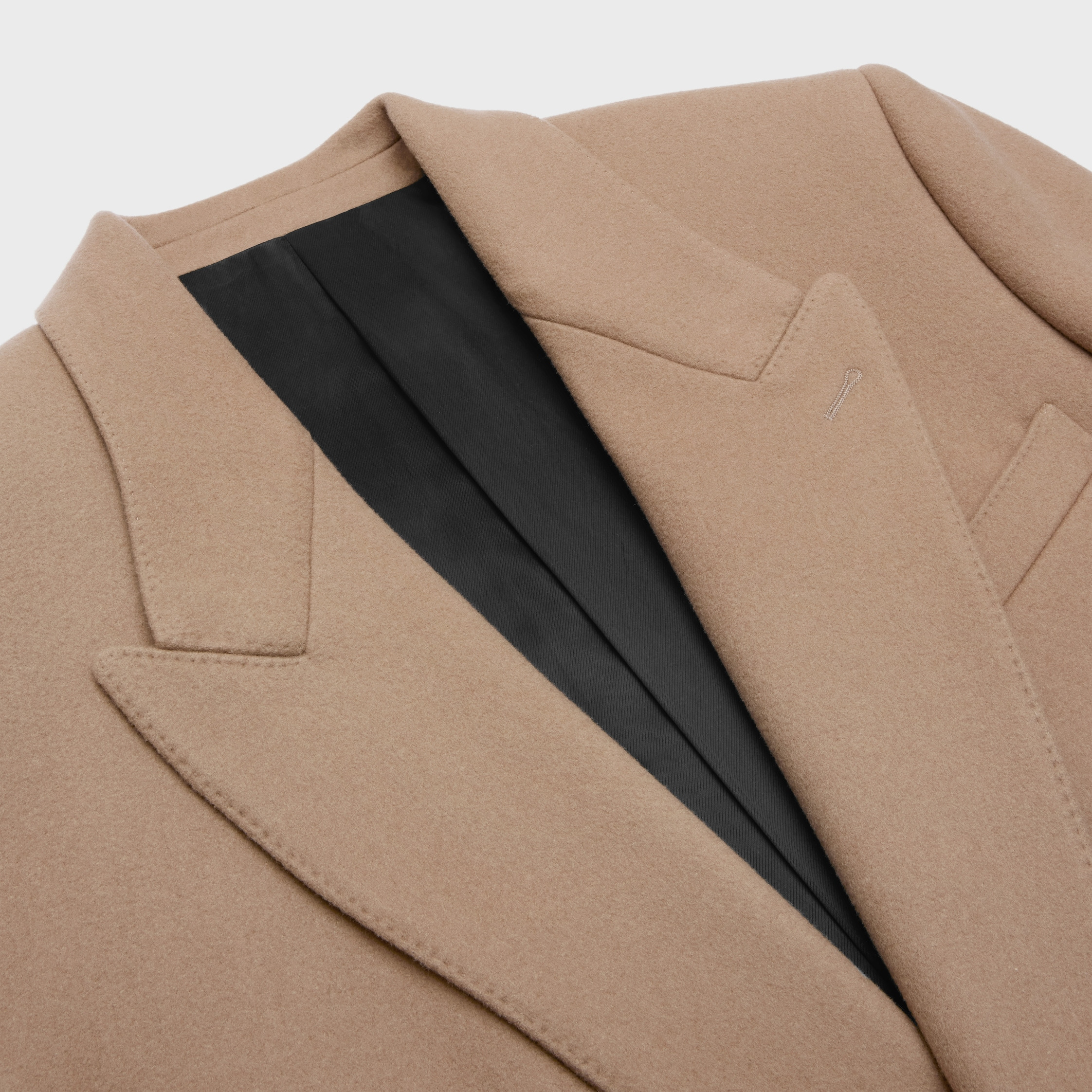 boxy coat in cashmere cloth - 3
