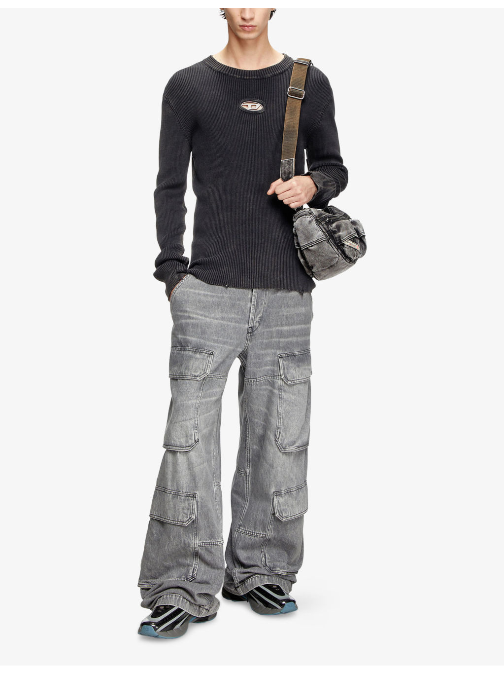 K-Darin-D Brand-Plaque Cotton Jumper - 2