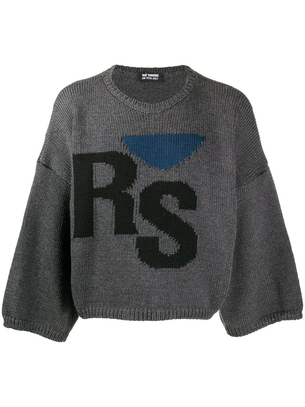 logo-intarsia wool sweatshirt - 1