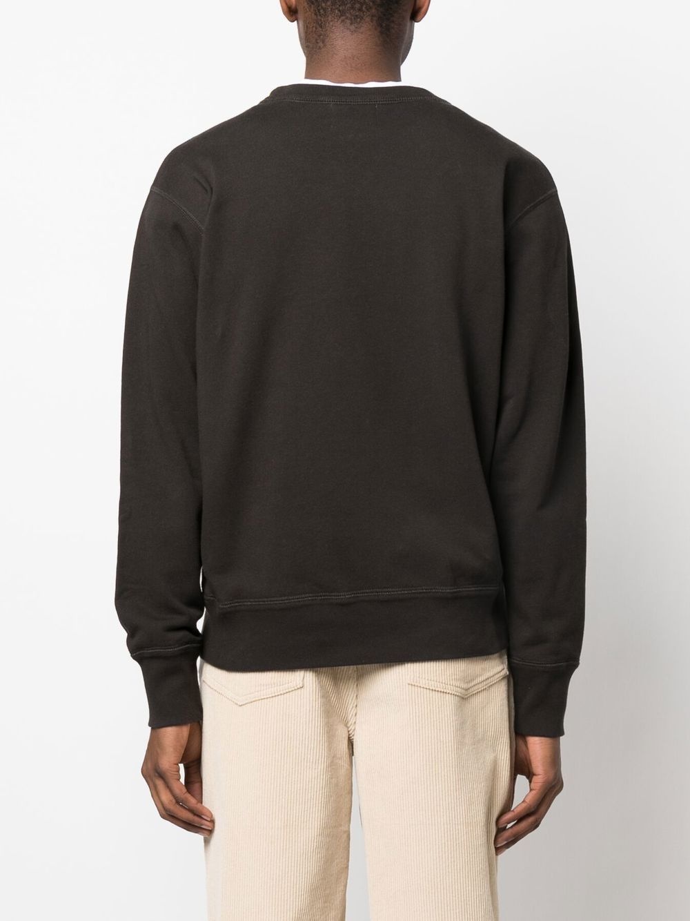 crew-neck cotton-blend sweatshirt - 4