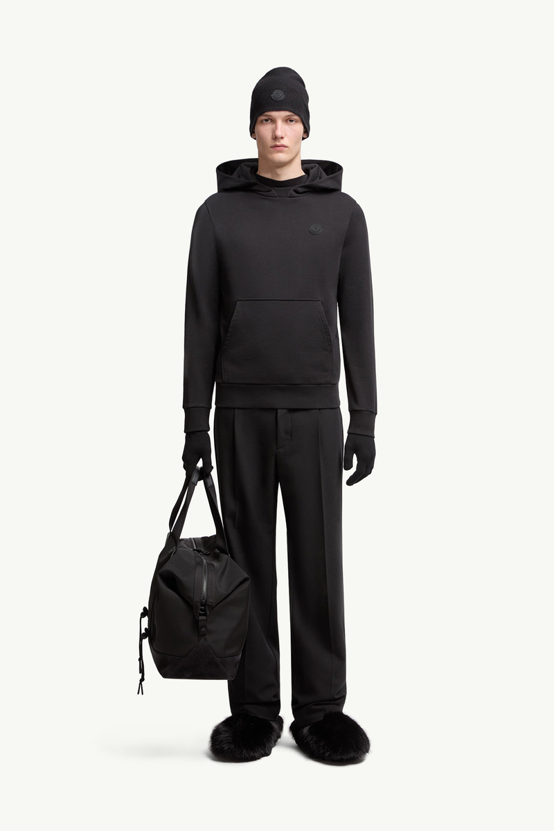 Moncler Tonal Back Logo Cotton Hoodie outlook