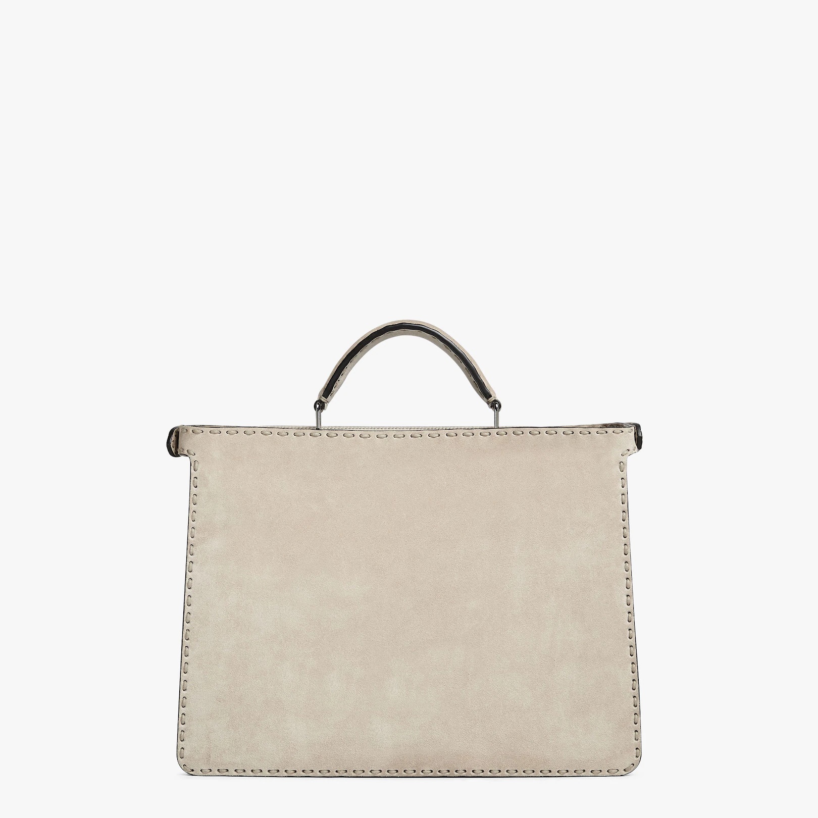 Beige suede and Cuoio Romano leather bag - 4