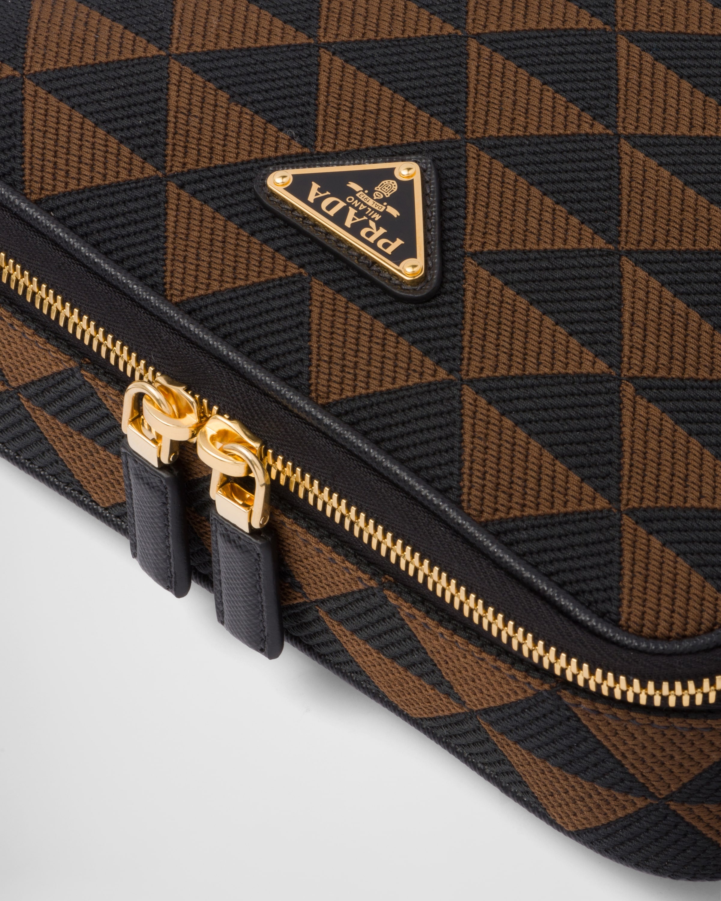 Prada Symbole embroidered fabric bag - 7