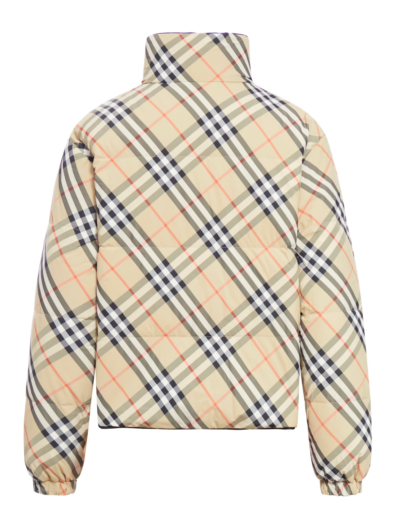 REVERSIBLE NYLON CHECK DOWN JACKET - 2