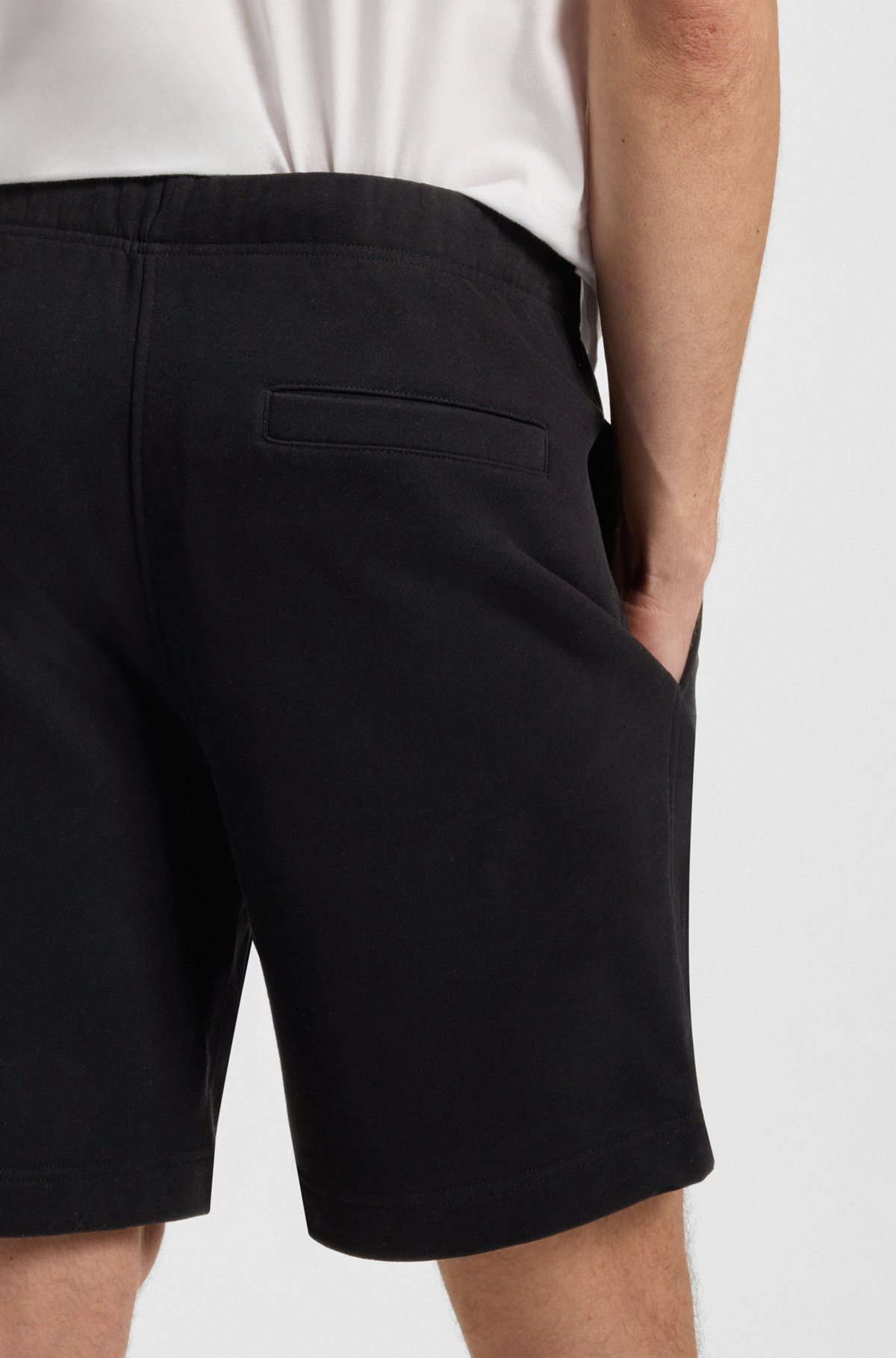 BECKHAM X BOSS OVERSIZED-FIT SHORTS IN COTTON TERRY - 3