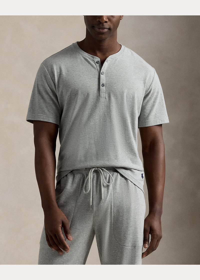 Featherweight Mesh Henley Sleep Shirt 3