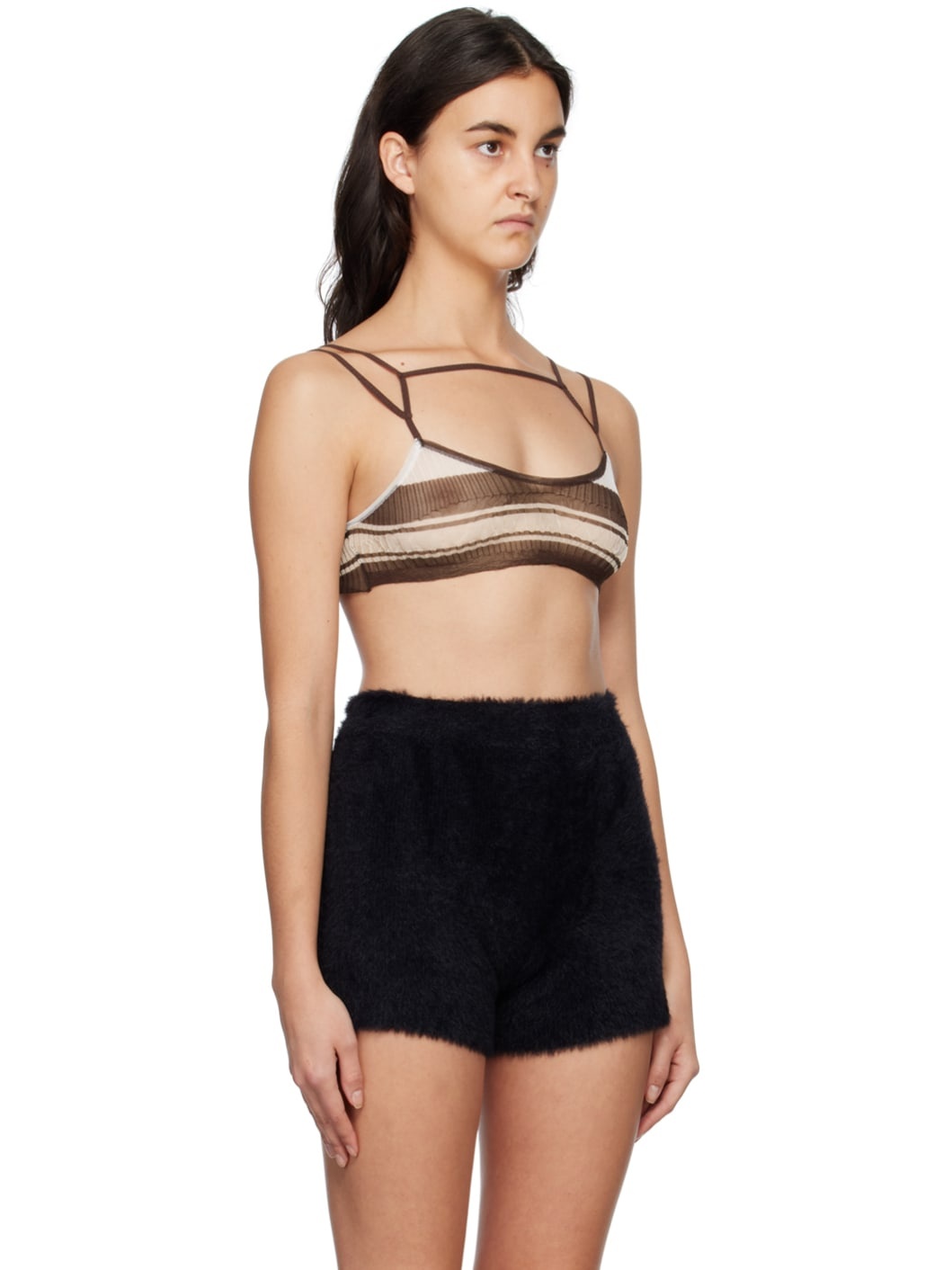 Brown Le Papier 'Le Bandeau Sognu' Bra - 2