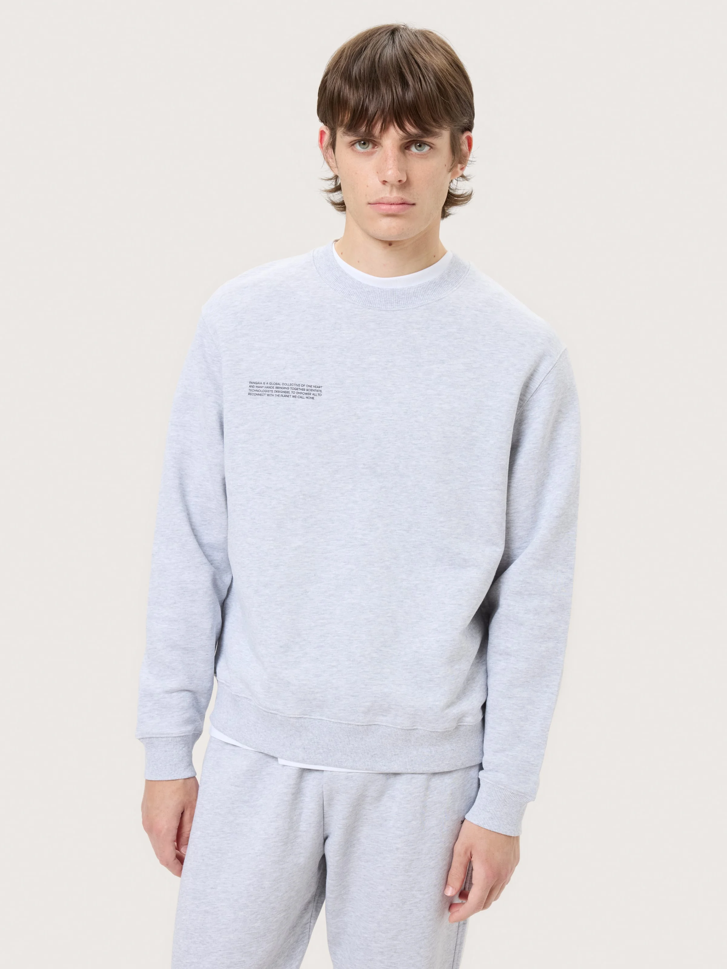 Mens Midweight Sweatshirt - Grey Marl - 1