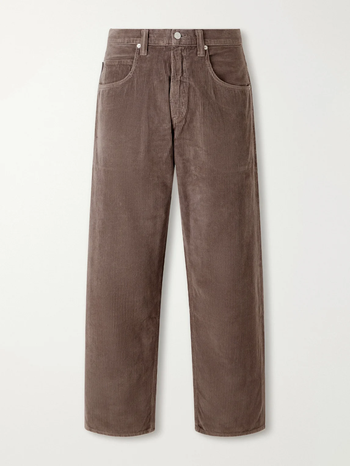 Fusion Straight-Leg Cotton-Corduroy Trousers - 1