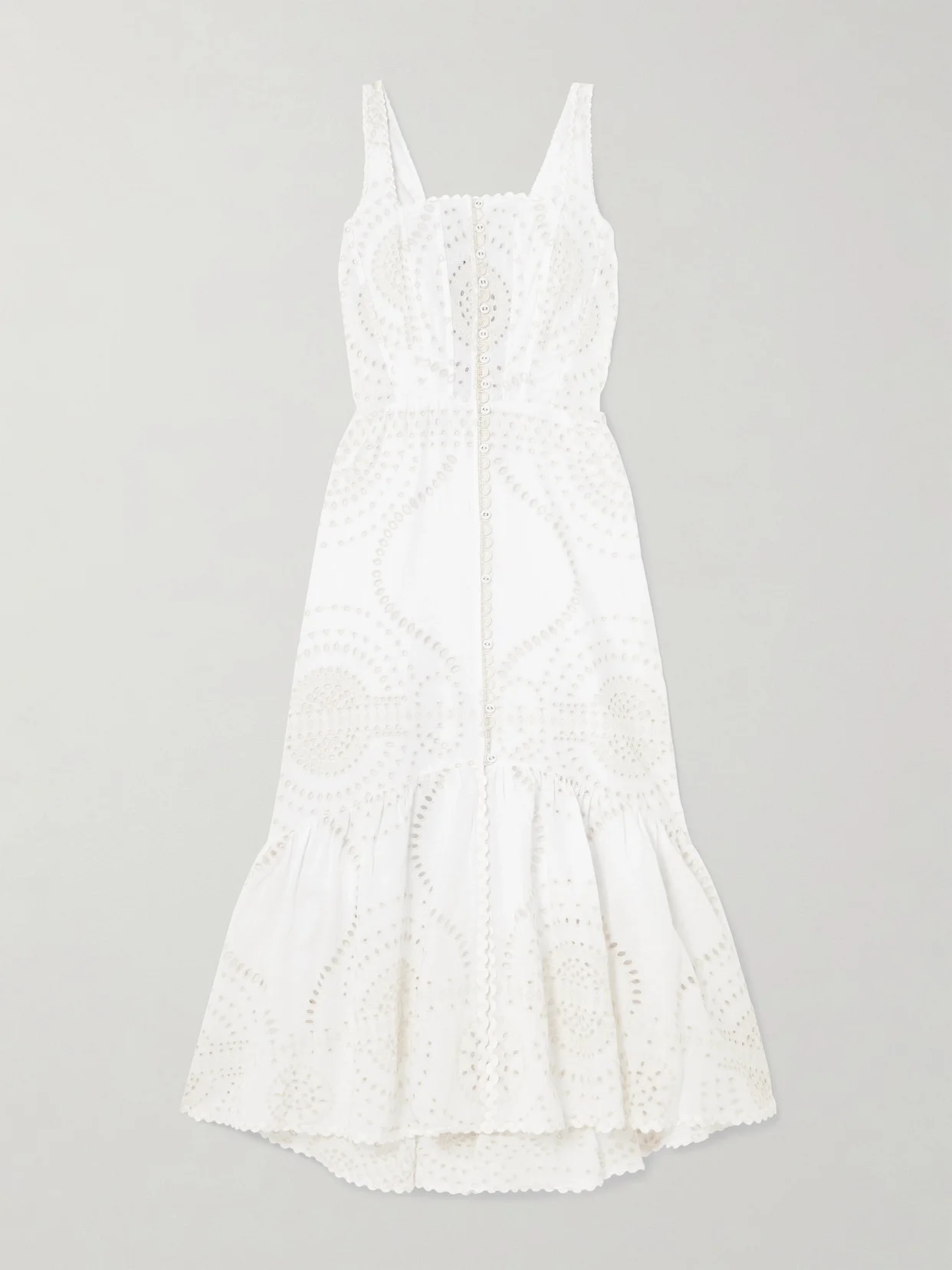 Greba Broderie Anglaise Cotton-blend Maxi Dress - 1