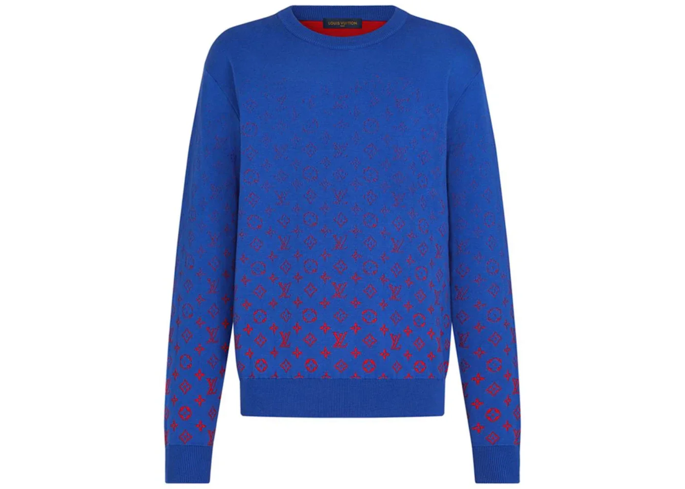 Louis Vuitton x NBA LVSE Monogram Degrade Crewneck Blue - 1