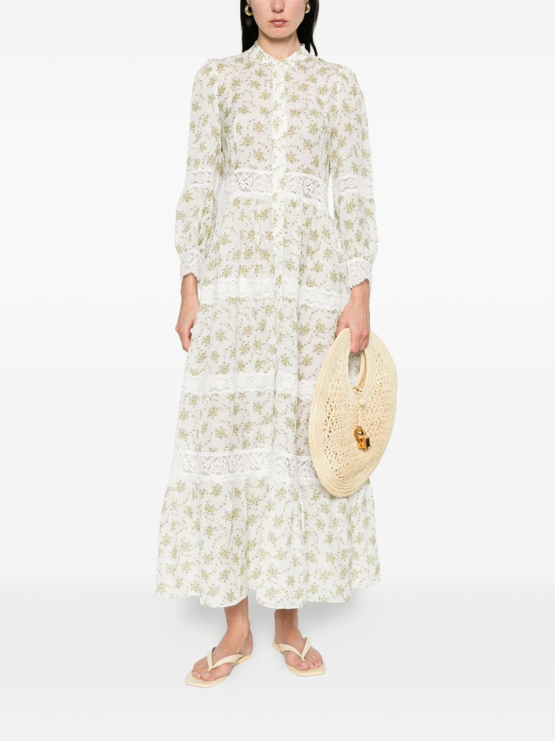 Sandro Aurelia floral lace maxi dress outlook