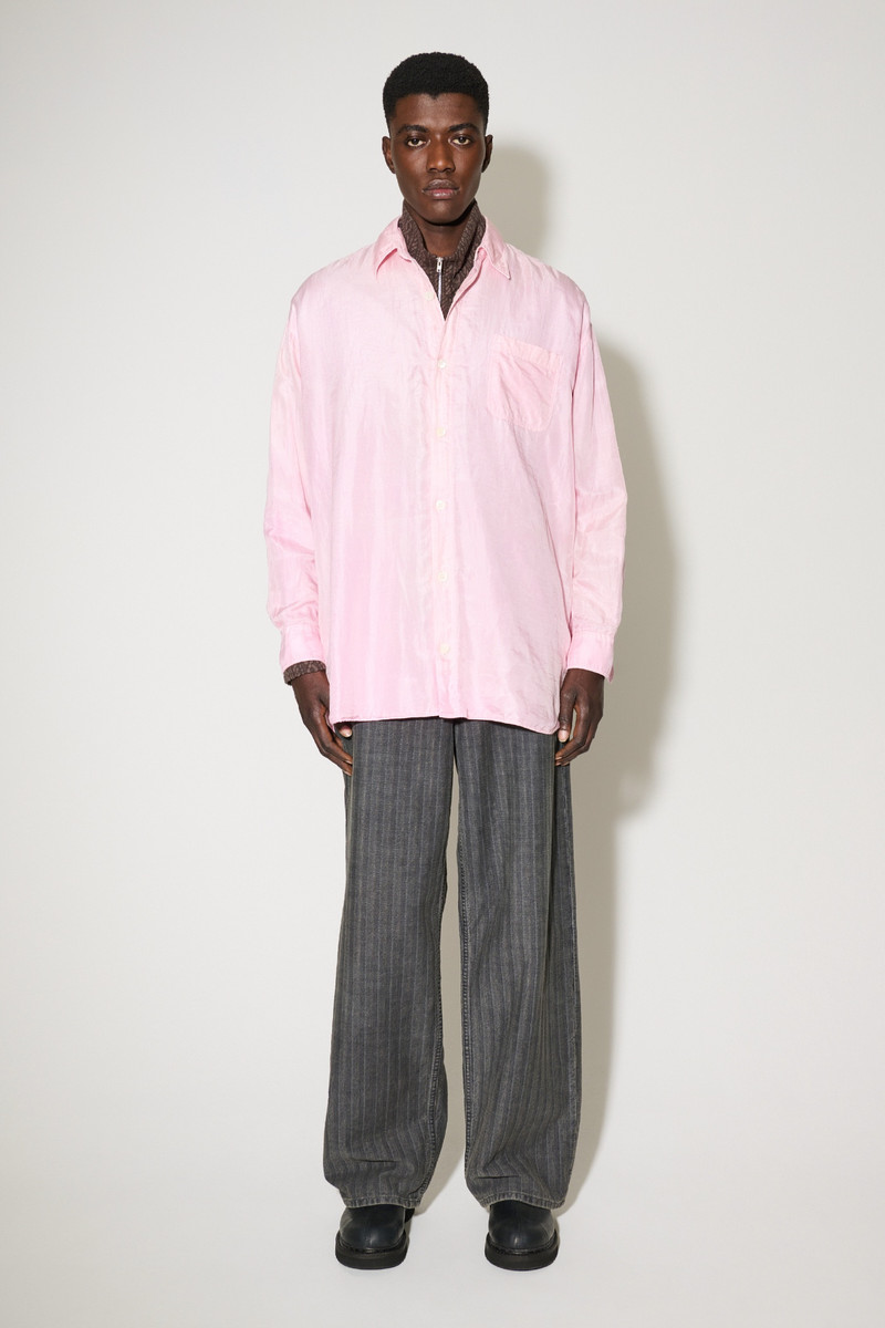 Our Legacy Darling Shirt Baby Pink Cotton Silk outlook