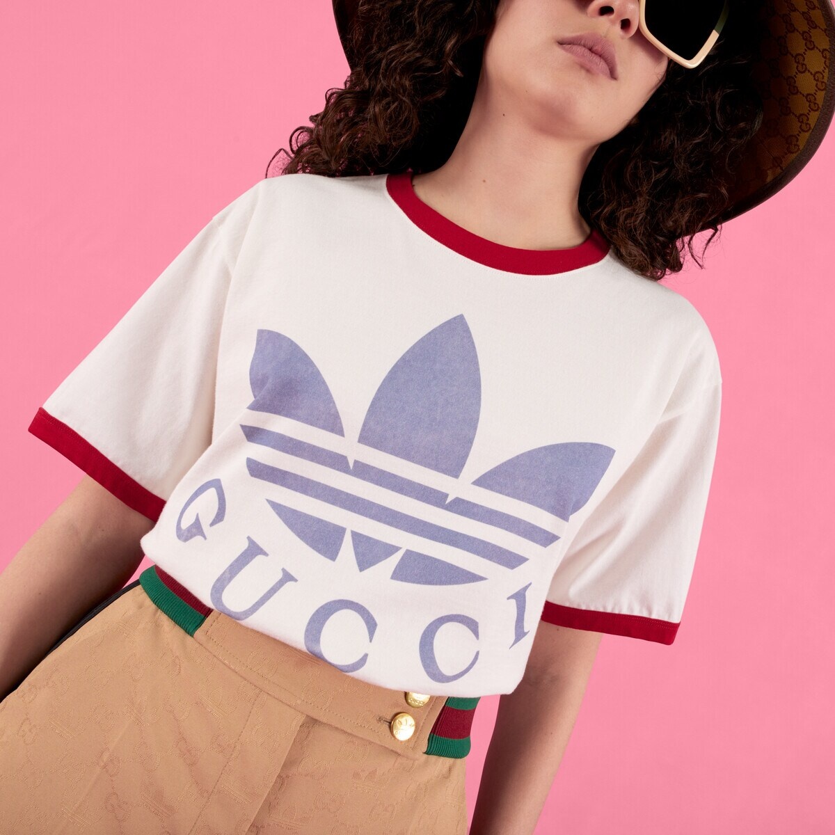 adidas x Gucci cotton jersey T-shirt - 3