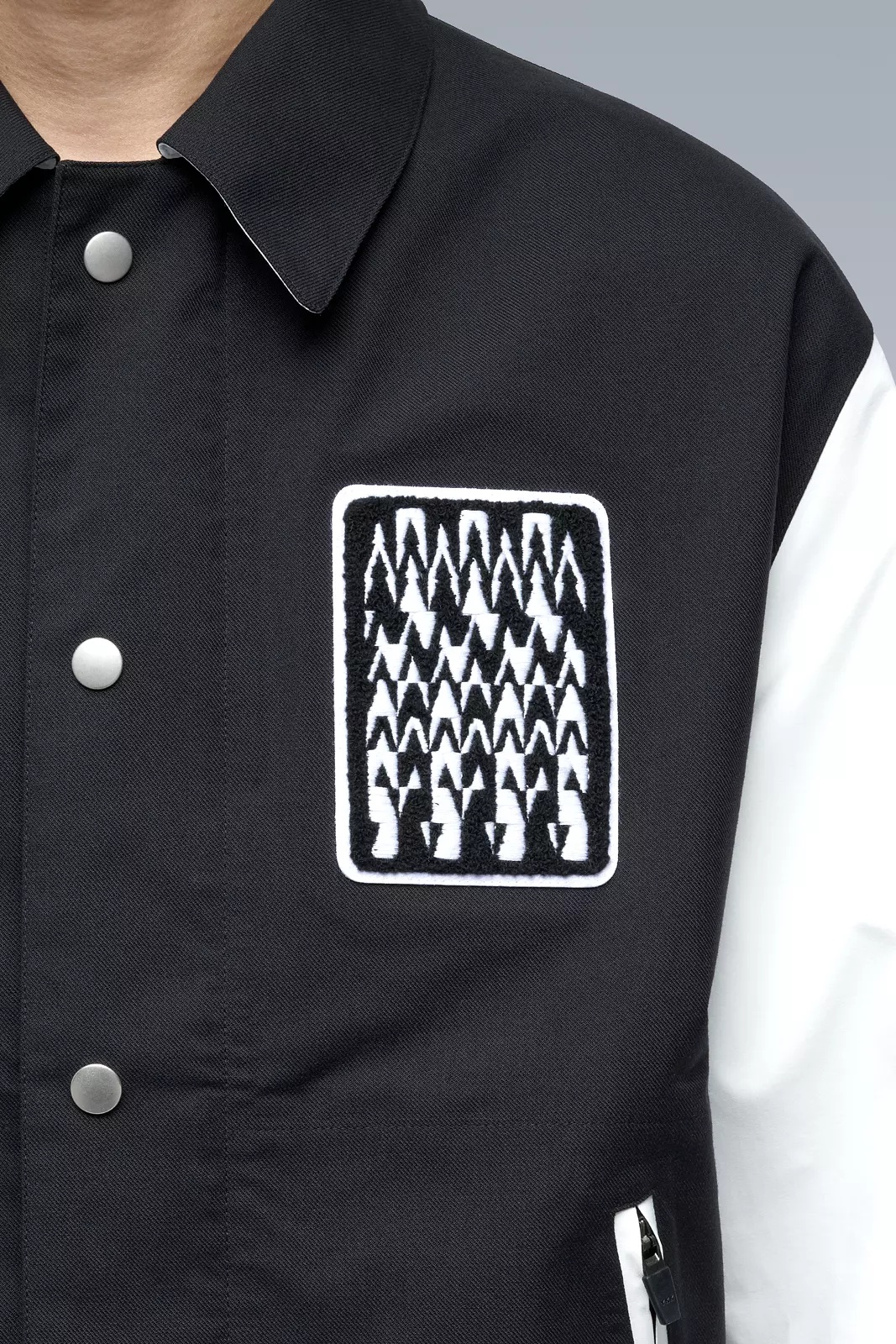 J94-VT 3L Varsity Jacket Black/White - 17