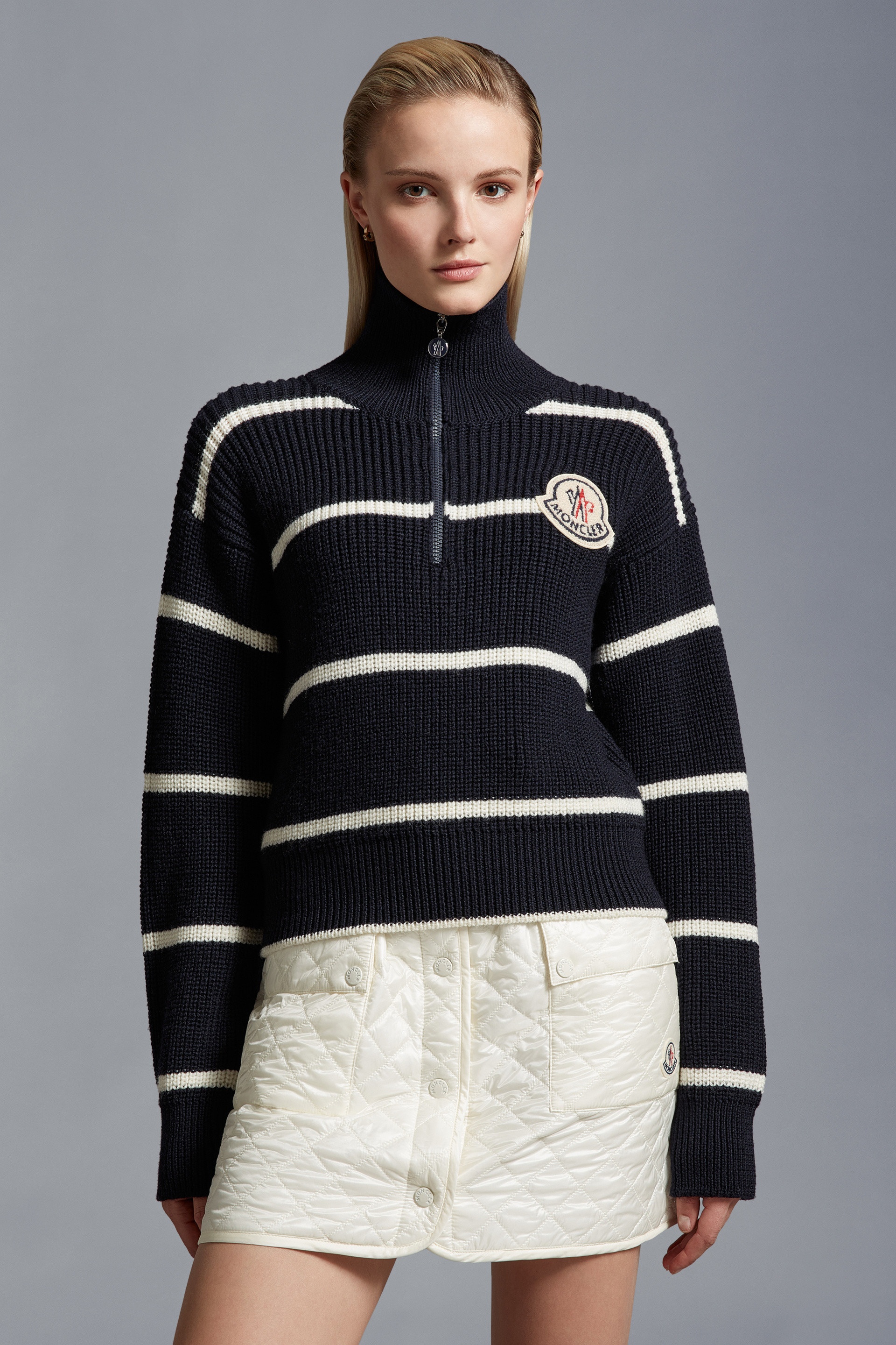 Striped Wool Turtleneck Sweater - 3