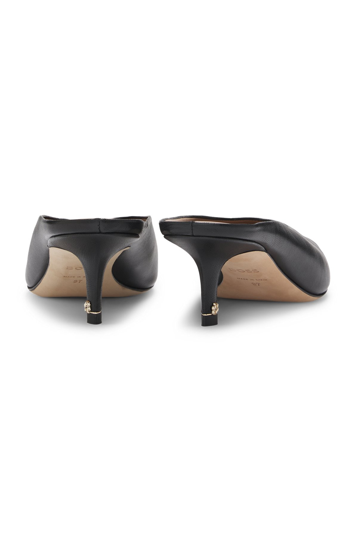 BACKLESS MULES IN NAPPA LEATHER - 6