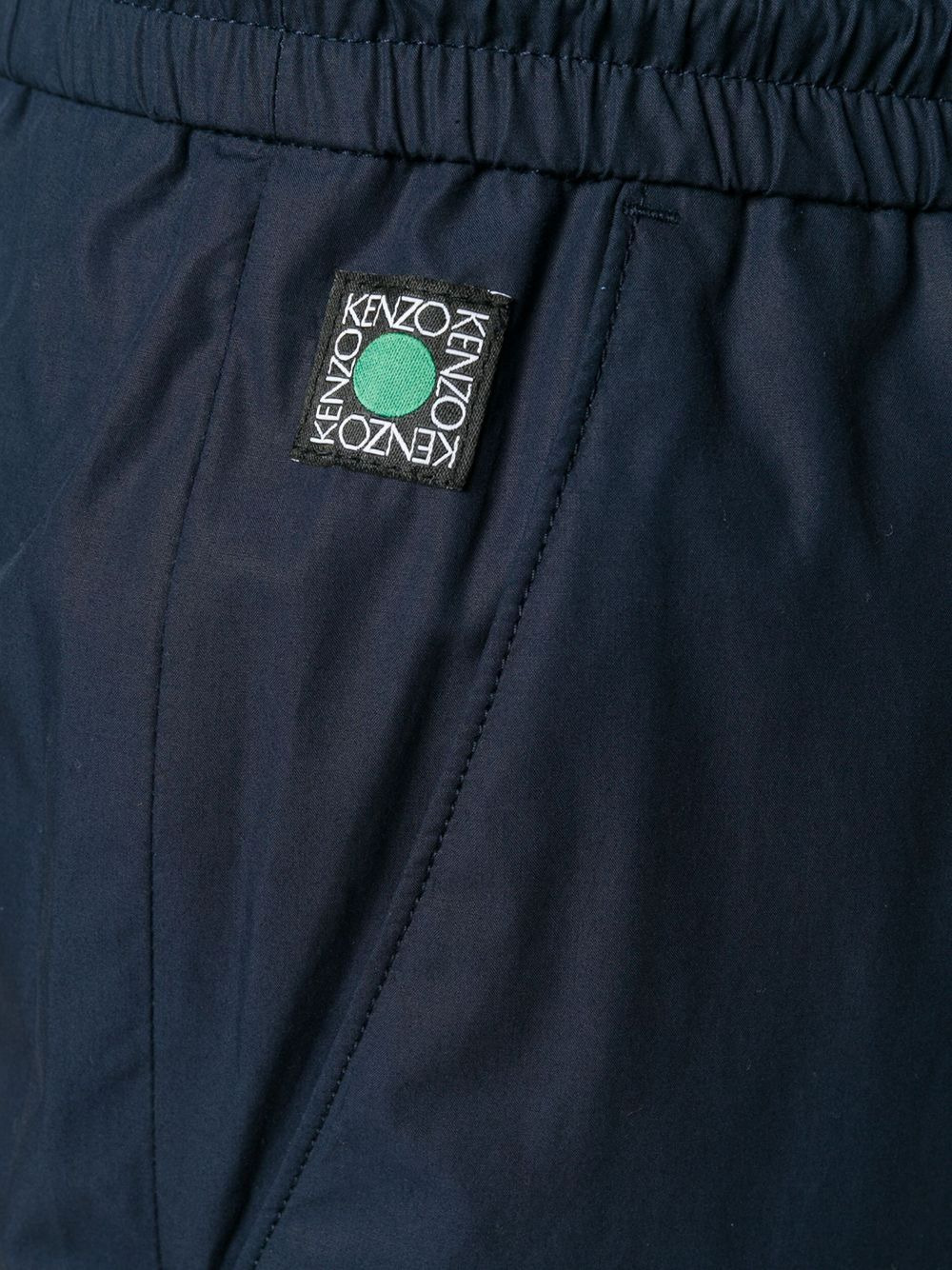 elasticated-waistband cropped trousers - 5