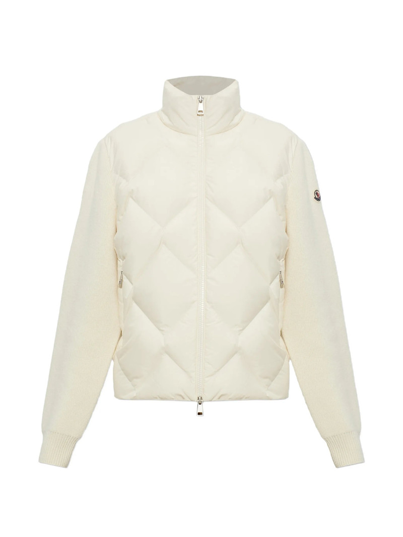 Moncler Cardigan With Quilted Front 1