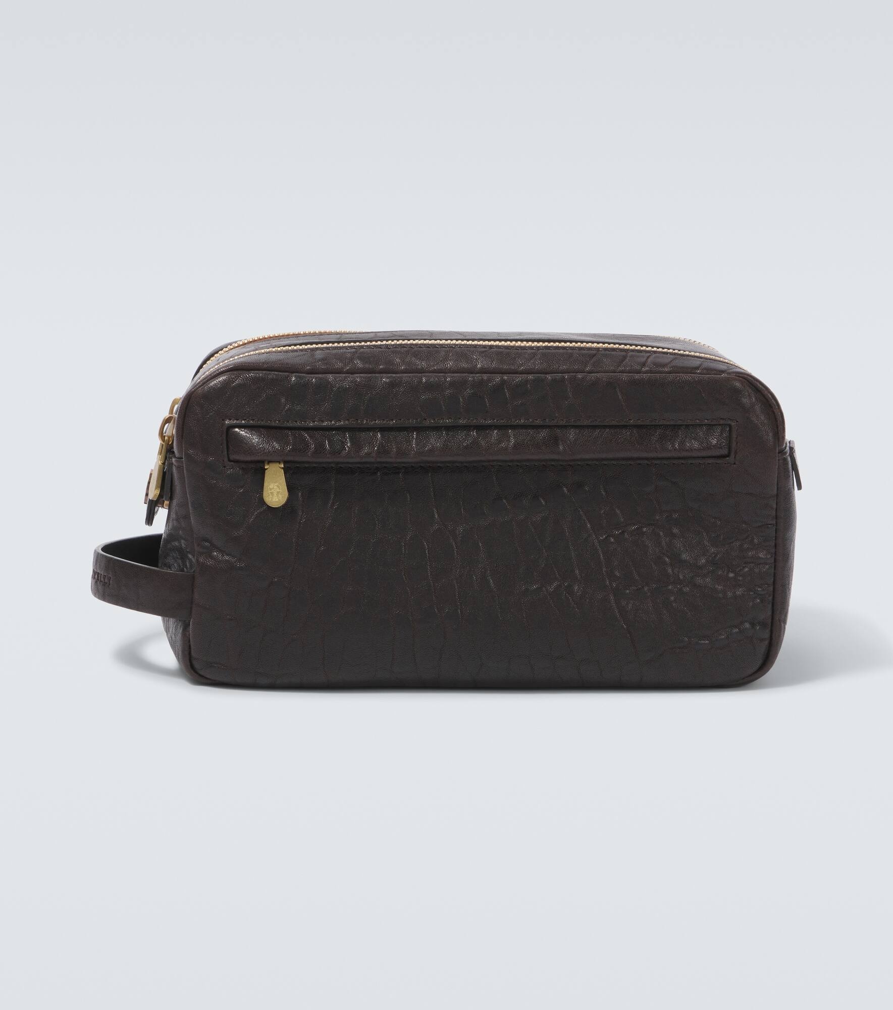 Leather toiletry bag - 1
