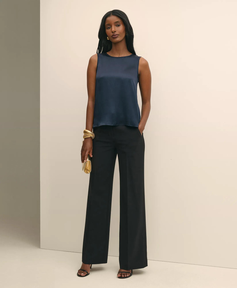 Crepe Wide-Leg Pants 1