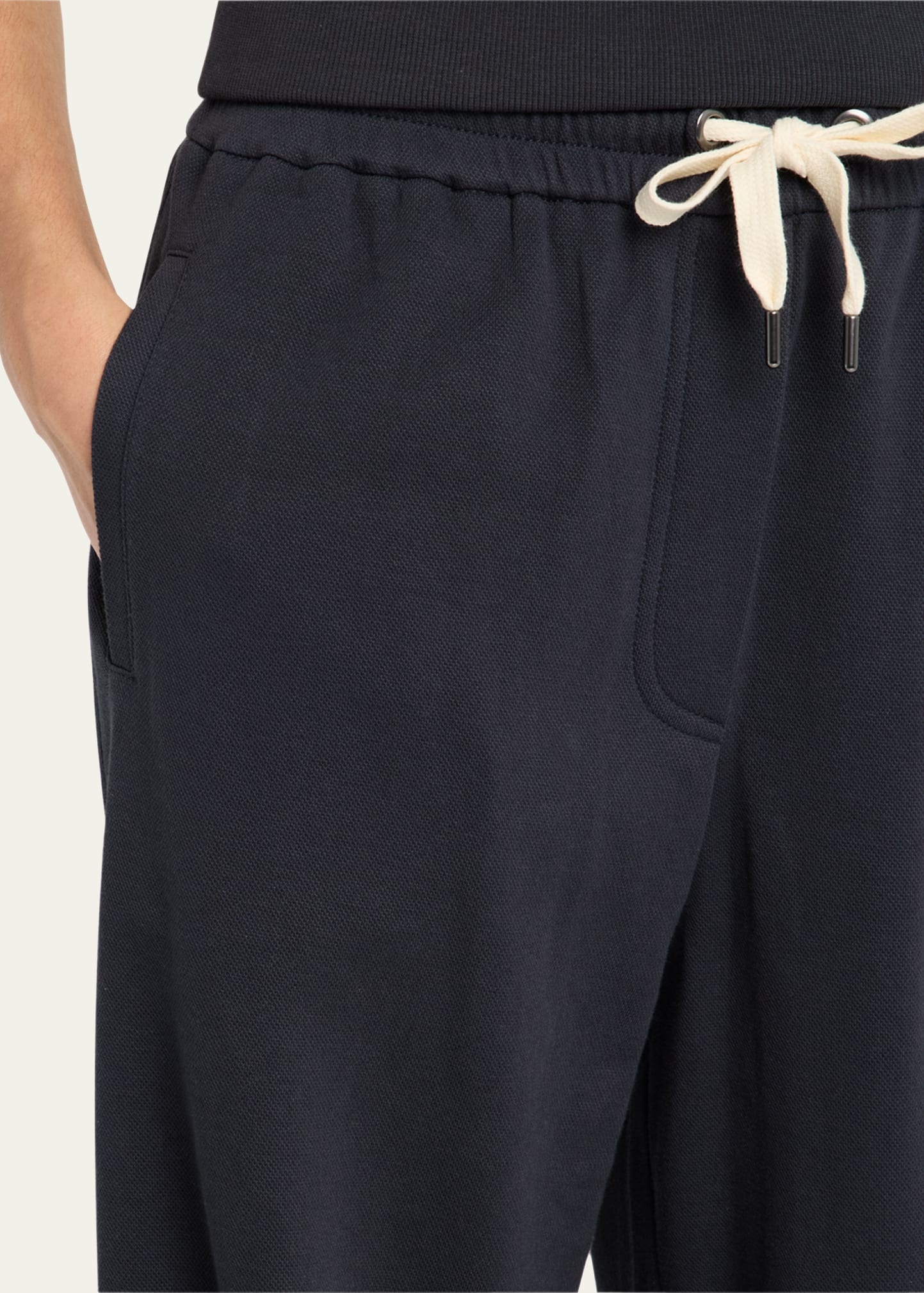 Piquet Fleece Wide-Leg Pull-On Tennis Pants - 5