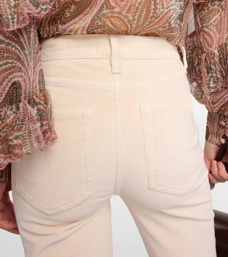 Le High Flare high-rise velvet flared jeans 6
