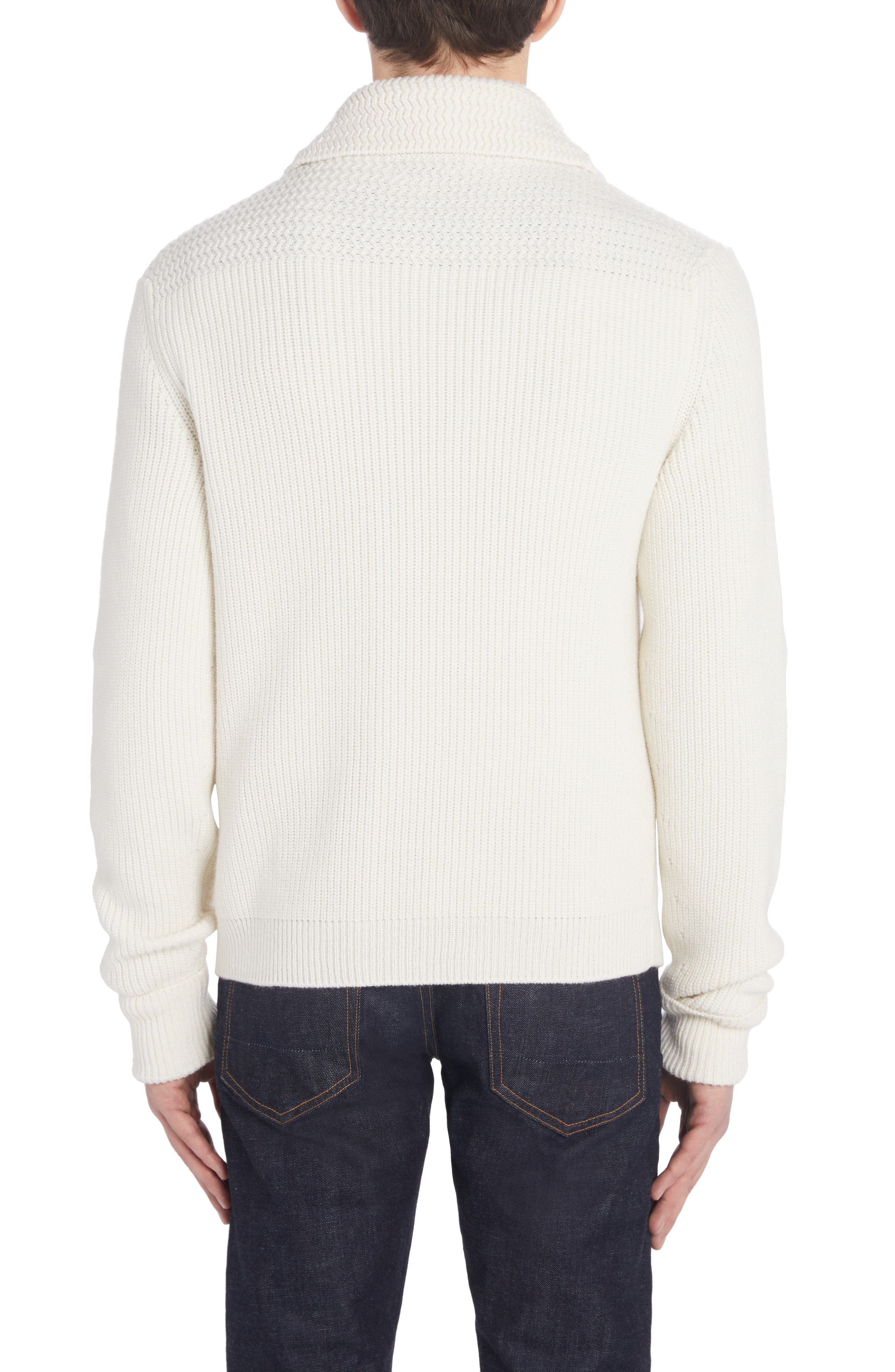 Shawl Collar Cashmere Cardigan - 2
