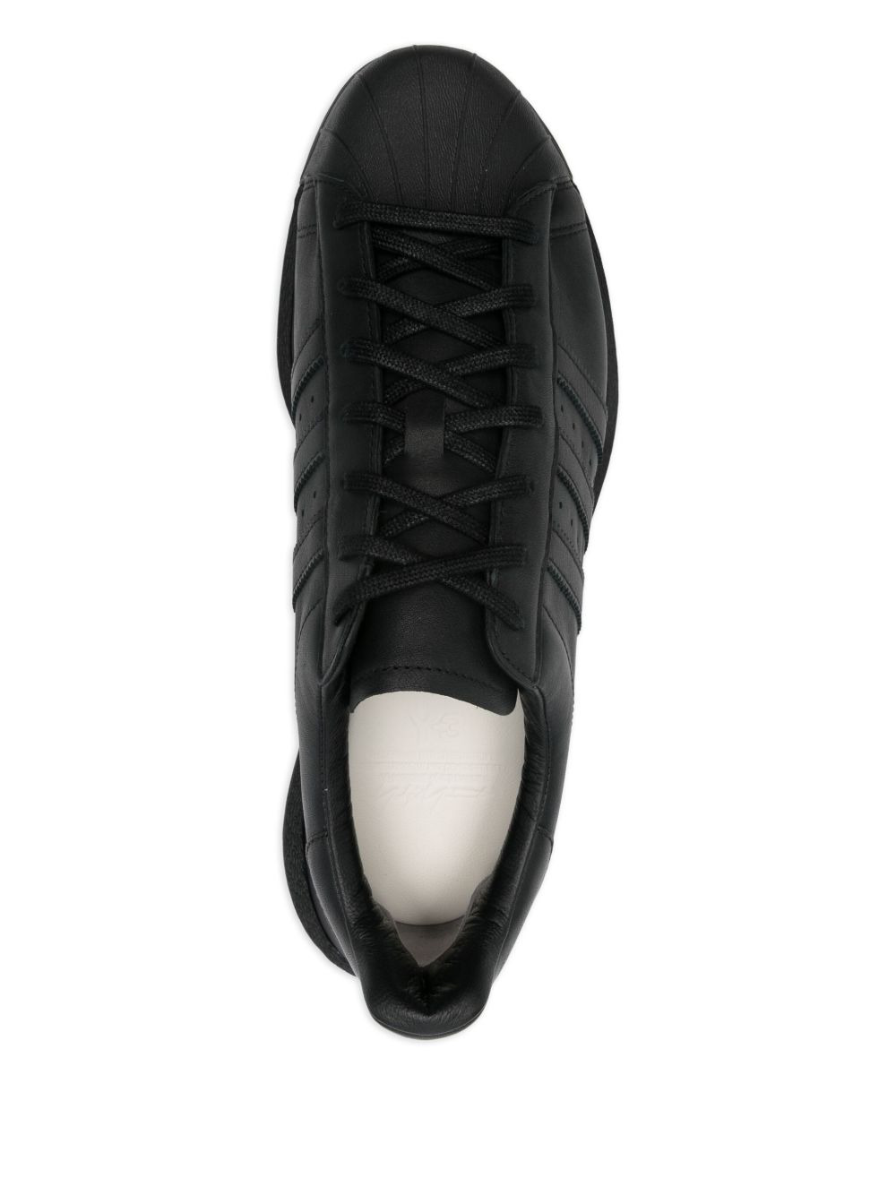 platform leather trainers - 4