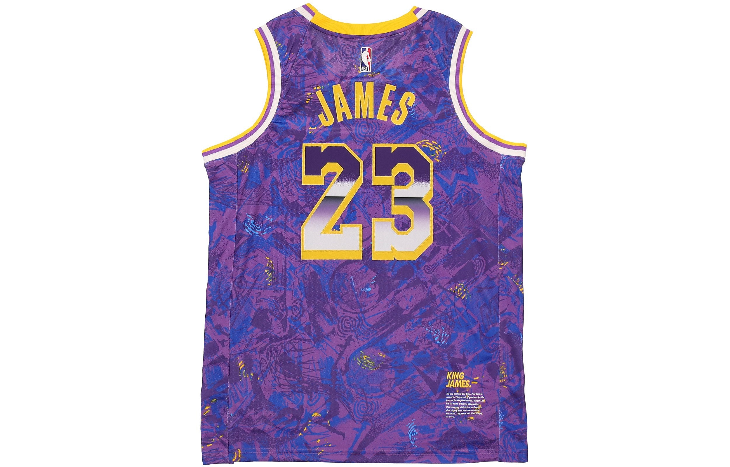 Nike NBA Retro Basketball Vest SW Fan Edition LeBron James 23 Purple DA6951-504 - 2