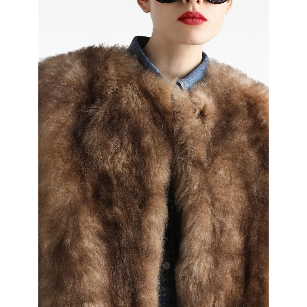 Dolce & Gabbana Brown Jackets - Waistcoat & Gilets Women - 3