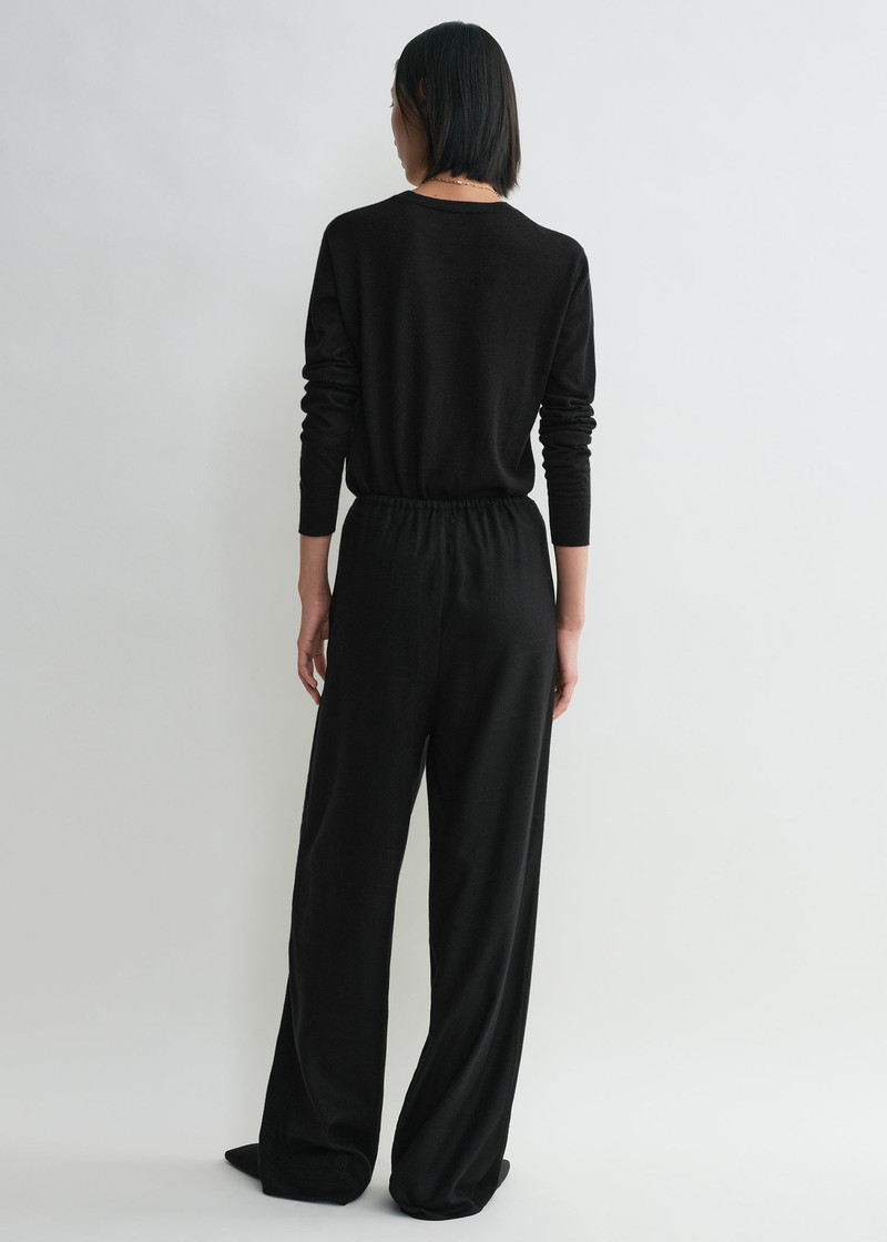 Monogram flannel pj bottoms black 4