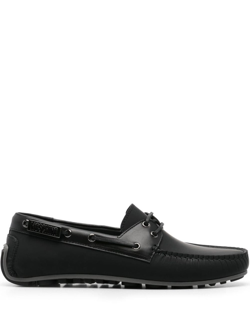 logo-plaque boat shoes 1