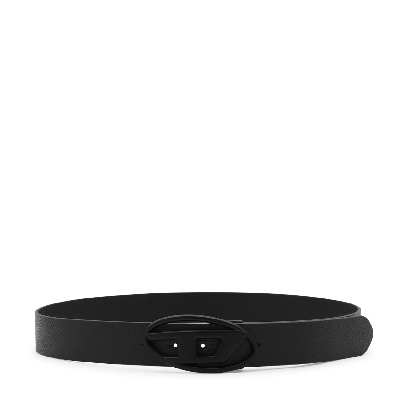 black leather 1dr belt - 1