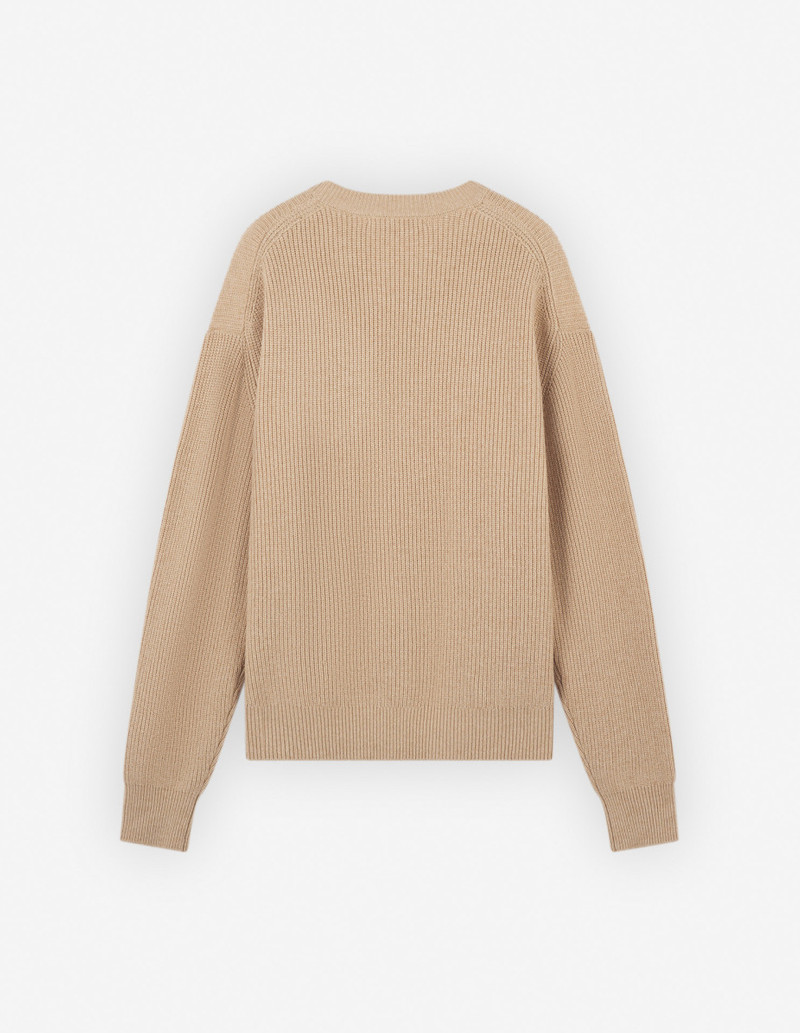 Maison Kitsuné BOLD FOX HEAD PATCH COMFORT RIBBED JUMPER outlook