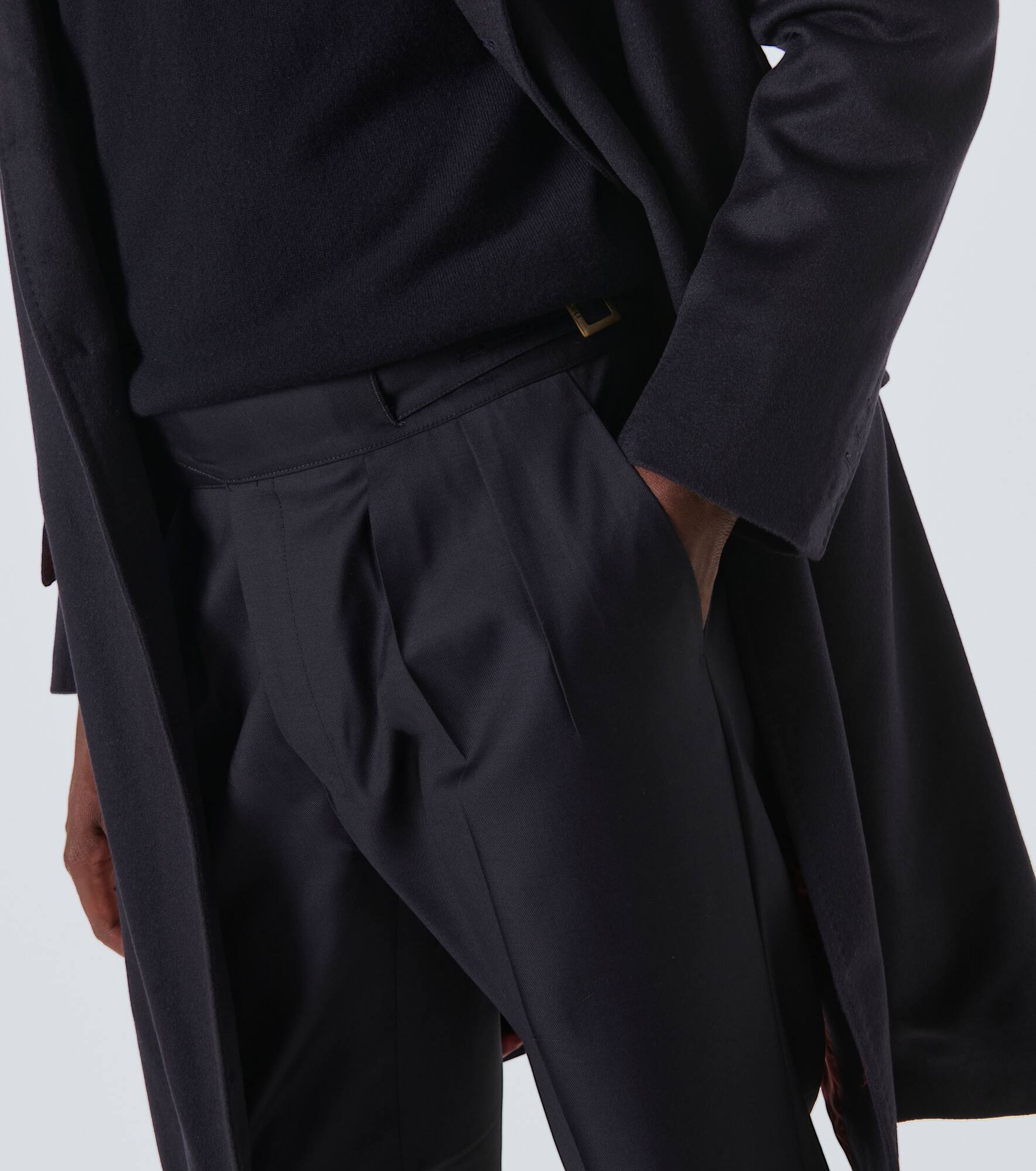 Manny virgin wool straight pants - 5