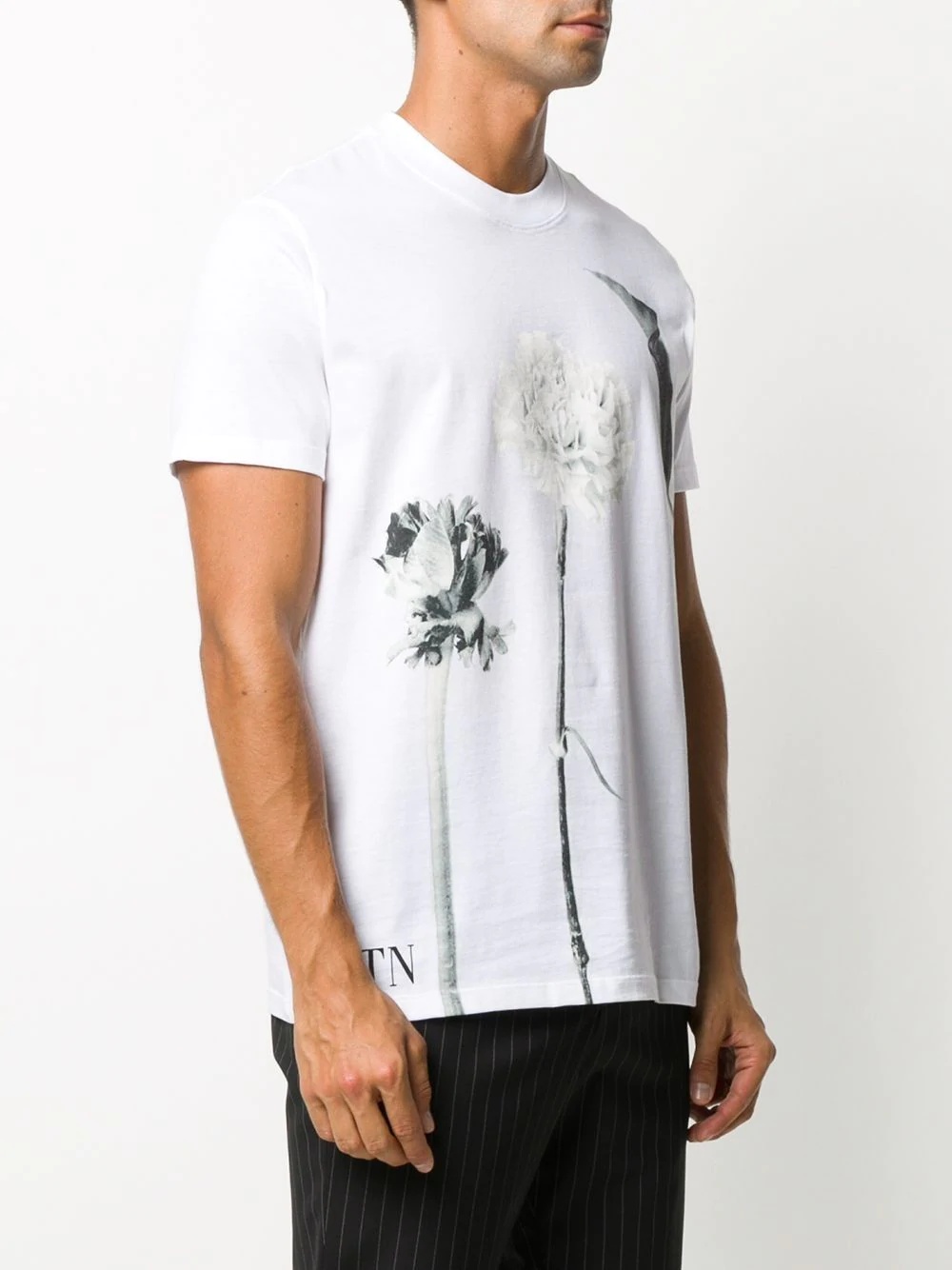 floral-print short-sleeve T-shirt - 3